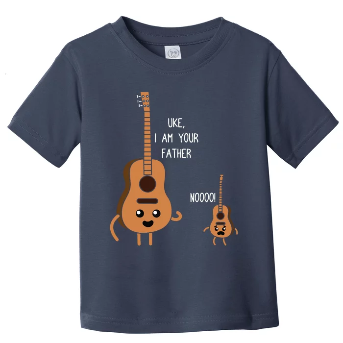 Uke I Am Your Father Funny Ukulele Banjo Guitar Player Gift Toddler T-Shirt