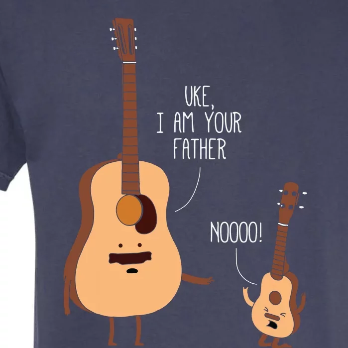 Uke I Am Your Father Ukulele Guitar Music Garment-Dyed Heavyweight T-Shirt