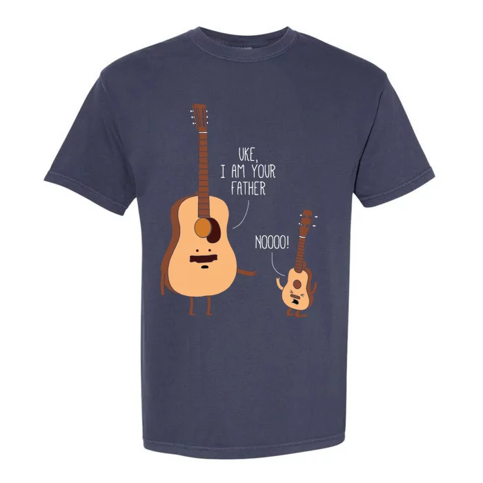 Uke I Am Your Father Ukulele Guitar Music Garment-Dyed Heavyweight T-Shirt