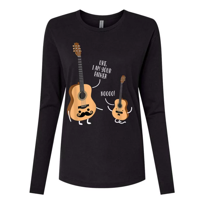 Uke I Am Your Father Guitar Ukulele Music Hilarious Gift Womens Cotton Relaxed Long Sleeve T-Shirt