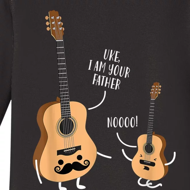 Uke I Am Your Father Guitar Ukulele Music Hilarious Gift Baby Long Sleeve Bodysuit