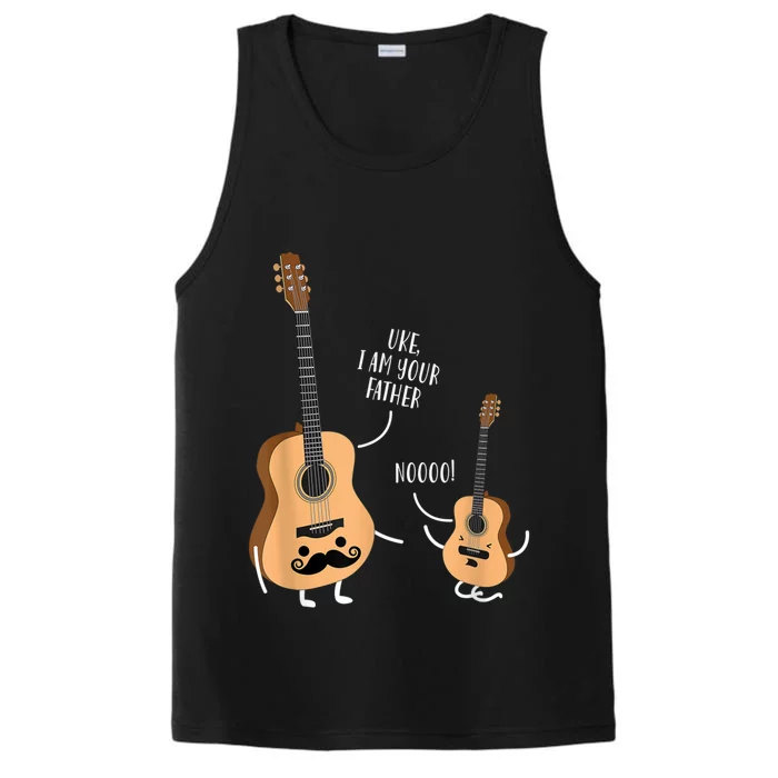 Uke I Am Your Father Guitar Ukulele Music Hilarious Gift Performance Tank