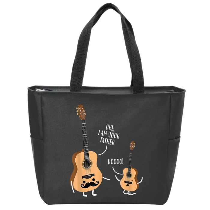 Uke I Am Your Father Guitar Ukulele Music Hilarious Gift Zip Tote Bag