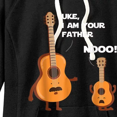 Uke I Am Your Father Guitar Ukulele Music Hilarious Gift Women's Fleece Hoodie