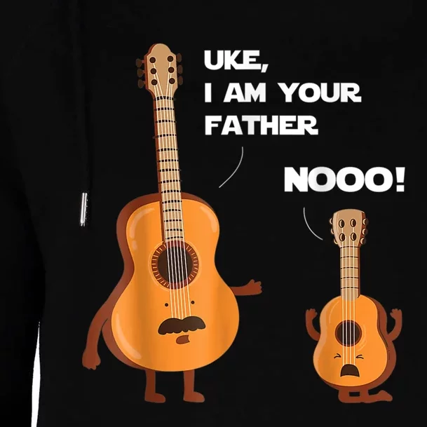 Uke I Am Your Father Guitar Ukulele Music Hilarious Gift Womens Funnel Neck Pullover Hood