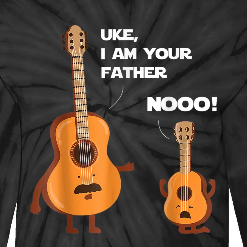 Uke I Am Your Father Guitar Ukulele Music Hilarious Gift Tie-Dye Long Sleeve Shirt