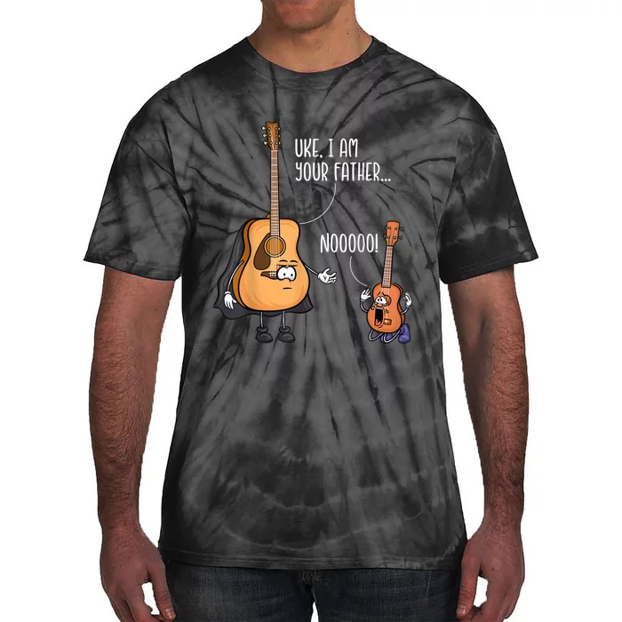 Uke I Am Your Father Guitar Ukulele Music Hilarious Gift Tie-Dye T-Shirt