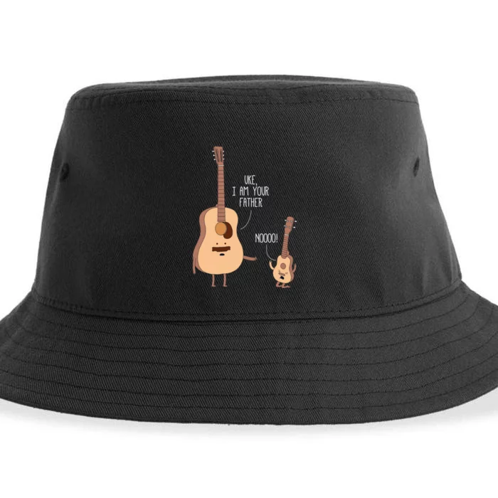 Uke I Am Your Father Ukulele Guitar Music Sustainable Bucket Hat