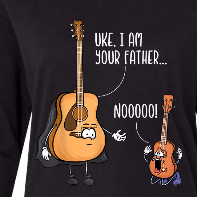 Uke I Am Your Father Guitar Ukulele Music Hilarious Gift Womens Cotton Relaxed Long Sleeve T-Shirt