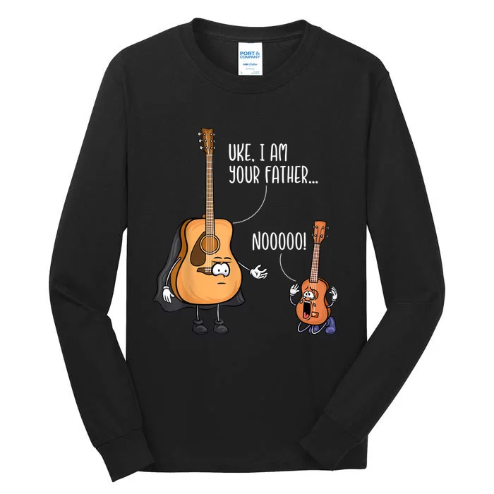 Uke I Am Your Father Guitar Ukulele Music Hilarious Gift Tall Long Sleeve T-Shirt