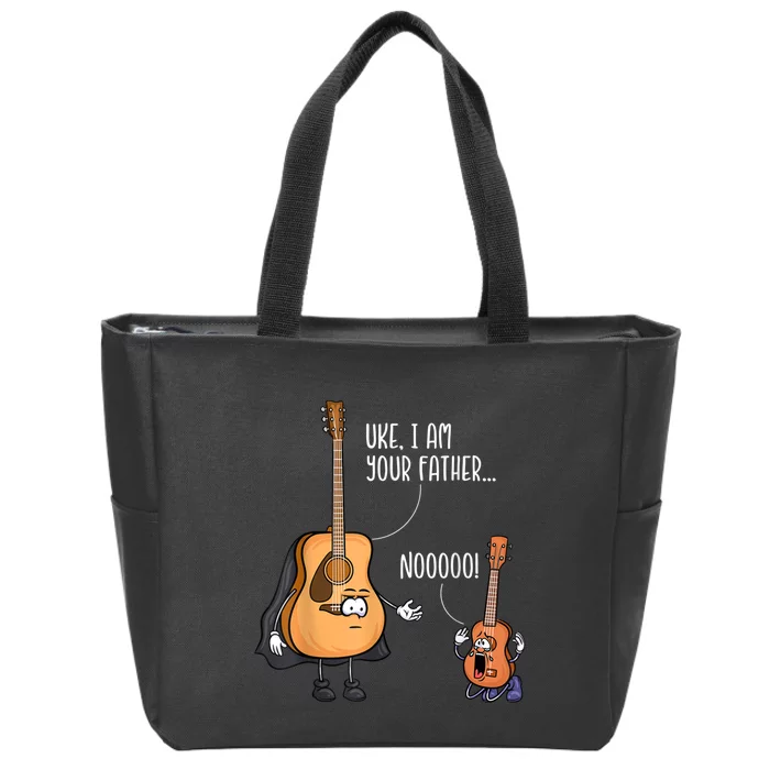 Uke I Am Your Father Guitar Ukulele Music Hilarious Gift Zip Tote Bag