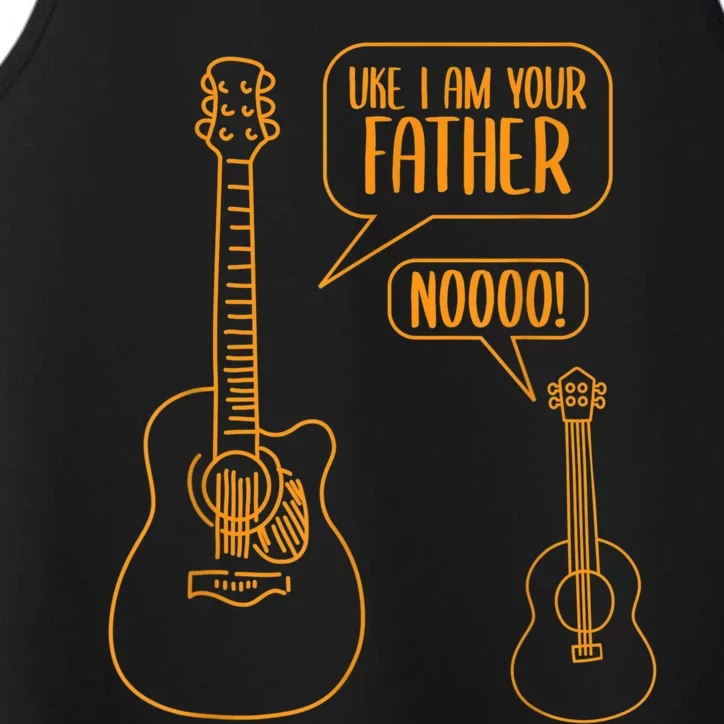 Uke I Am Your Father Guitar Ukulele Music Hilarious Gift Performance Tank