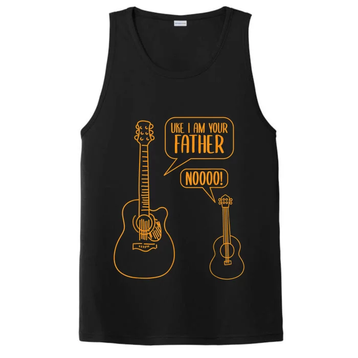 Uke I Am Your Father Guitar Ukulele Music Hilarious Gift Performance Tank