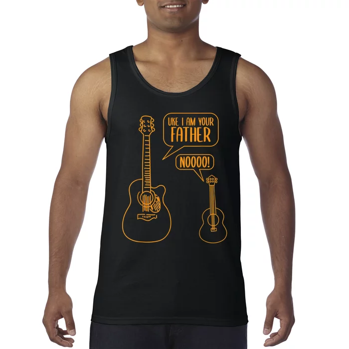 Uke I Am Your Father Guitar Ukulele Music Hilarious Gift Tank Top