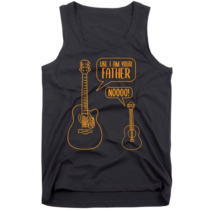 Uke I Am Your Father Guitar Ukulele Music Hilarious Gift Tank Top