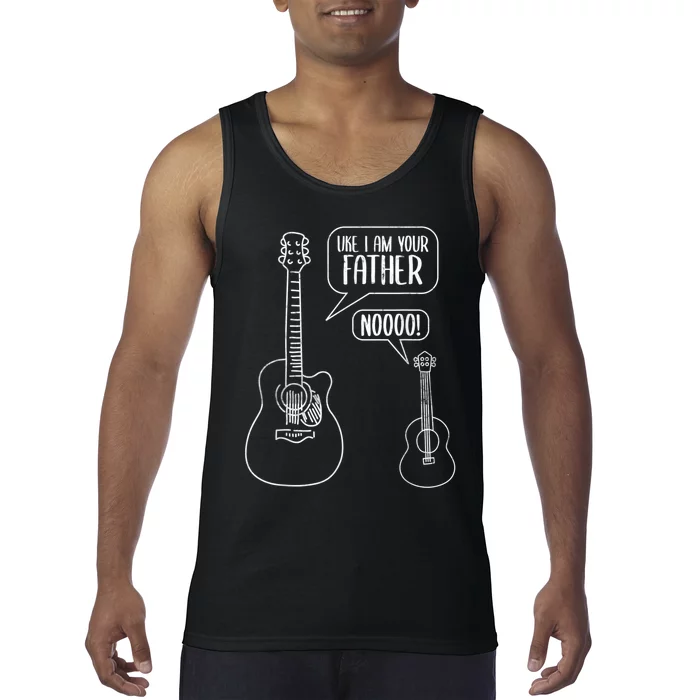 Uke I Am Your Father Guitar Ukulele Music Hilarious Gift Tank Top