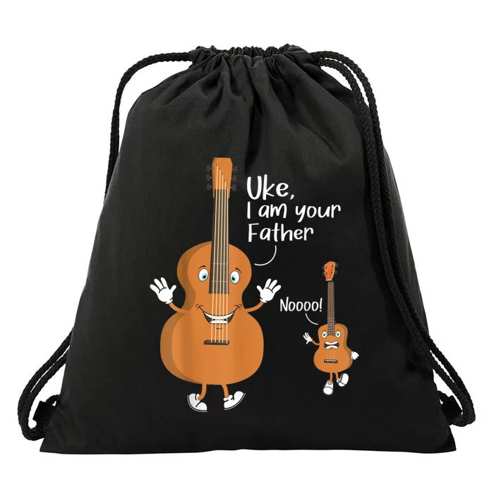 Uke I Am Your Father Guitar Ukulele Music Hilarious Gift Drawstring Bag