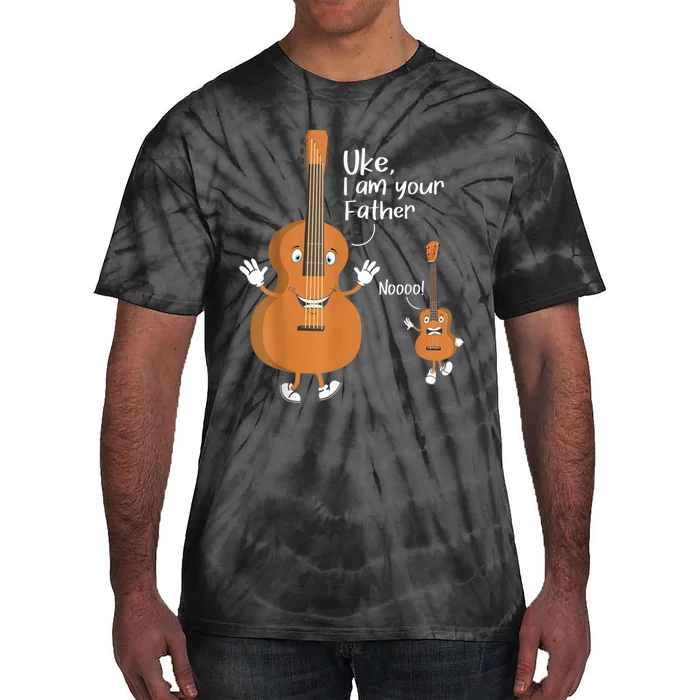 Uke I Am Your Father Guitar Ukulele Music Hilarious Gift Tie-Dye T-Shirt