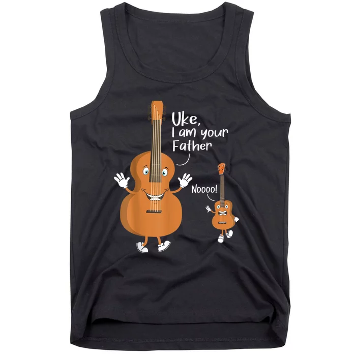 Uke I Am Your Father Guitar Ukulele Music Hilarious Gift Tank Top