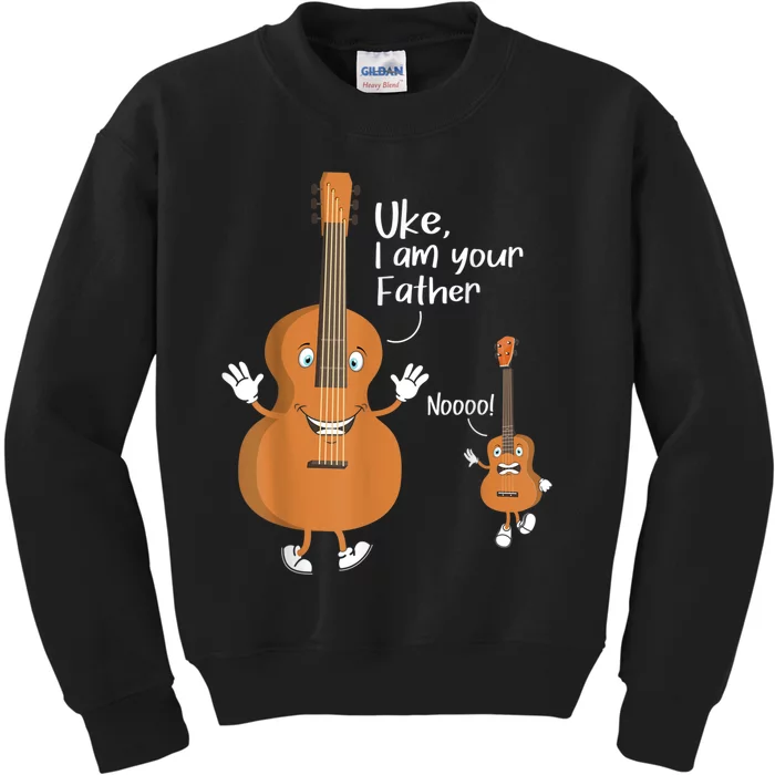 Uke I Am Your Father Guitar Ukulele Music Hilarious Gift Kids Sweatshirt