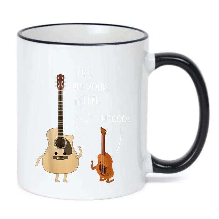 Uke I Am Your Father Guitar Ukulele Music Hilarious Gift Black Color Changing Mug