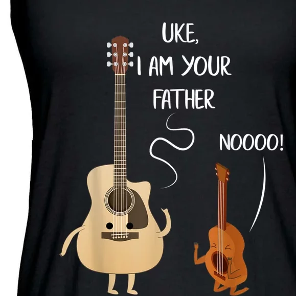 Uke I Am Your Father Guitar Ukulele Music Hilarious Gift Ladies Essential Flowy Tank