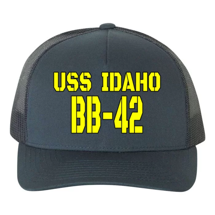 Uss Idaho Bbcute Gift42 Ww2 Battleship Warship Front And Back Meaningful Gift Yupoong Adult 5-Panel Trucker Hat