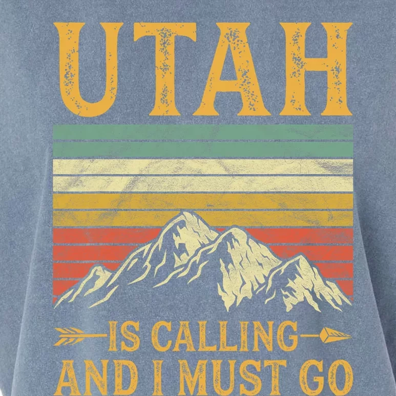 Utah Is Calling And I Must Go Garment-Dyed Women's Muscle Tee