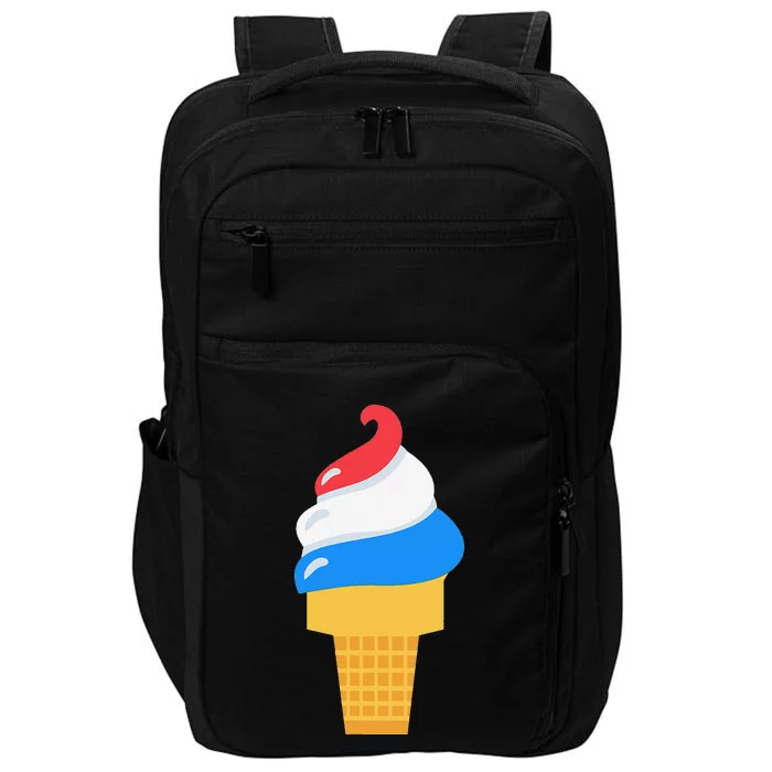 USA Ice Cream Cone Cute for 4th of July Impact Tech Backpack