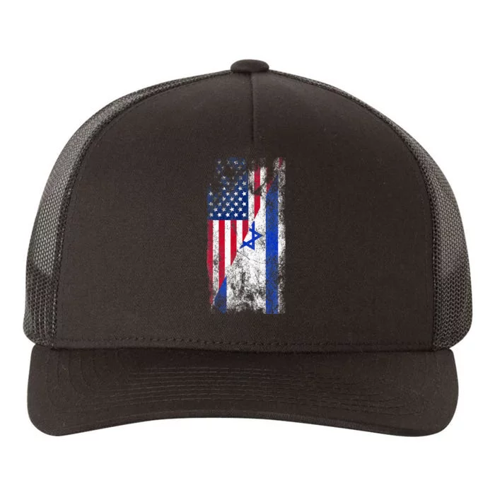 Usa Israel Flags United States Of America Israeli Yupoong Adult 5-Panel Trucker Hat