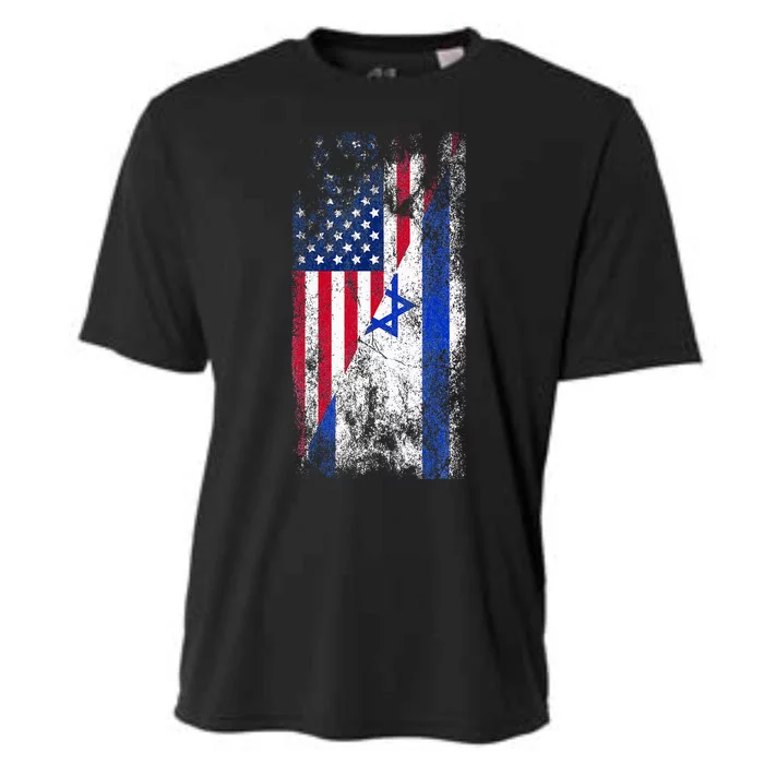 Usa Israel Flags United States Of America Israeli Cooling Performance Crew T-Shirt