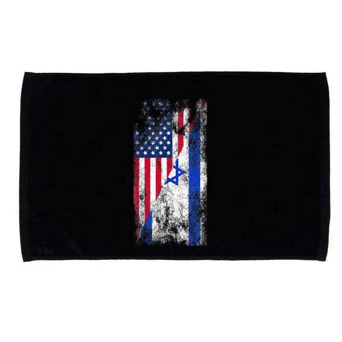 Usa Israel Flags United States Of America Israeli Microfiber Hand Towel