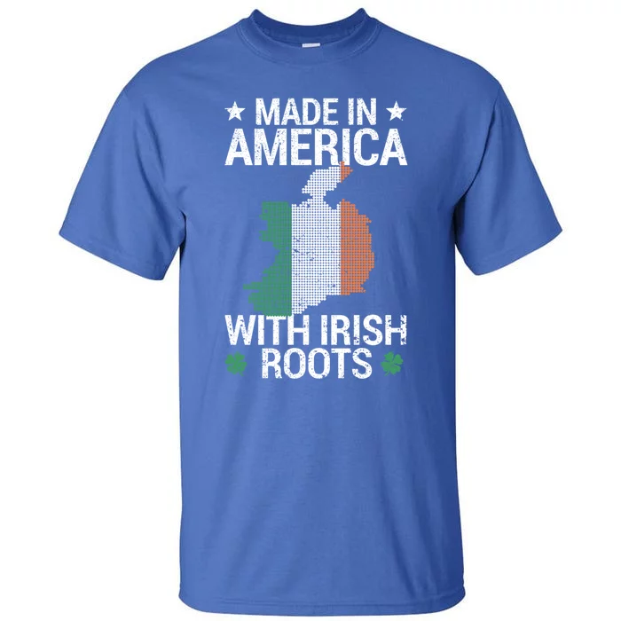 Usa Ireland Flag Heritage Made In America With Irish Parts Cool Gift Tall T-Shirt