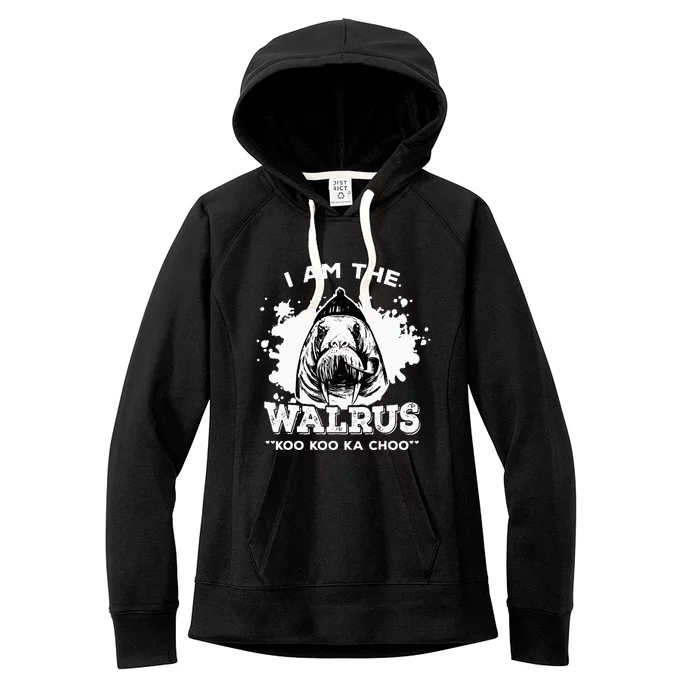 Unique Idea For B.E.A.T.L.E.S Fans Iamthewalrus Graphic Design Women's Fleece Hoodie