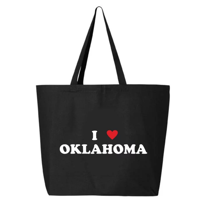 Usa I Heart State I Love Oklahoma 25L Jumbo Tote