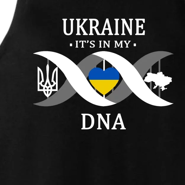 Ukraine Is In My DNA Ladies Tri-Blend Wicking Tank