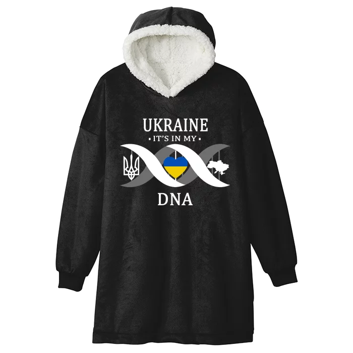 Ukraine Is In My DNA Hooded Wearable Blanket