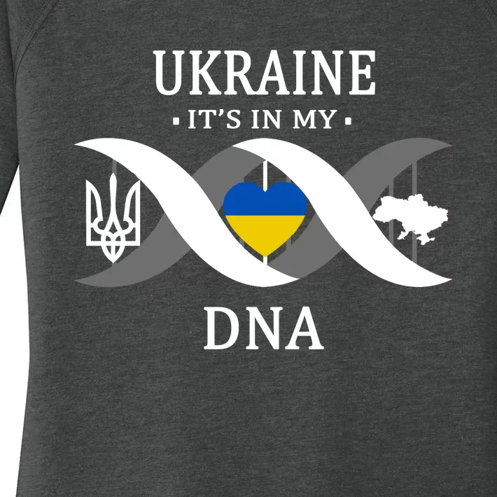 Ukraine Is In My DNA Women's Perfect Tri Tunic Long Sleeve Shirt