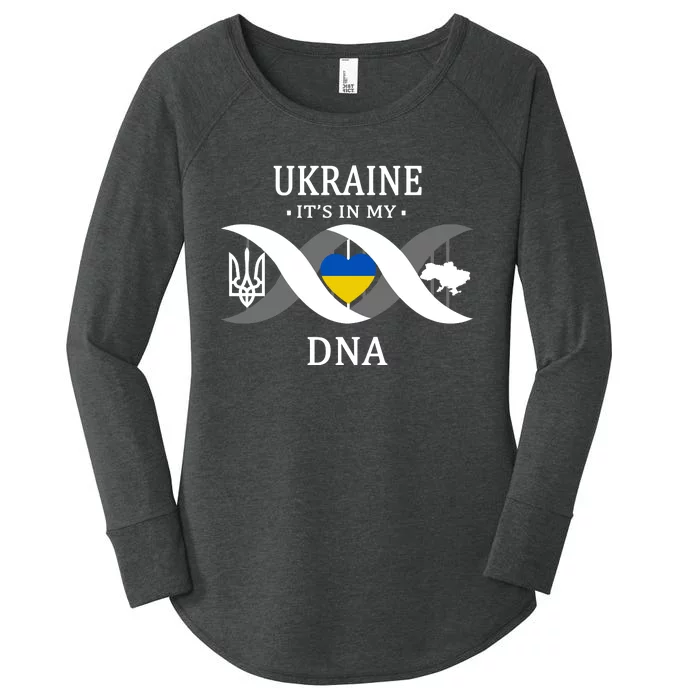 Ukraine Is In My DNA Women's Perfect Tri Tunic Long Sleeve Shirt