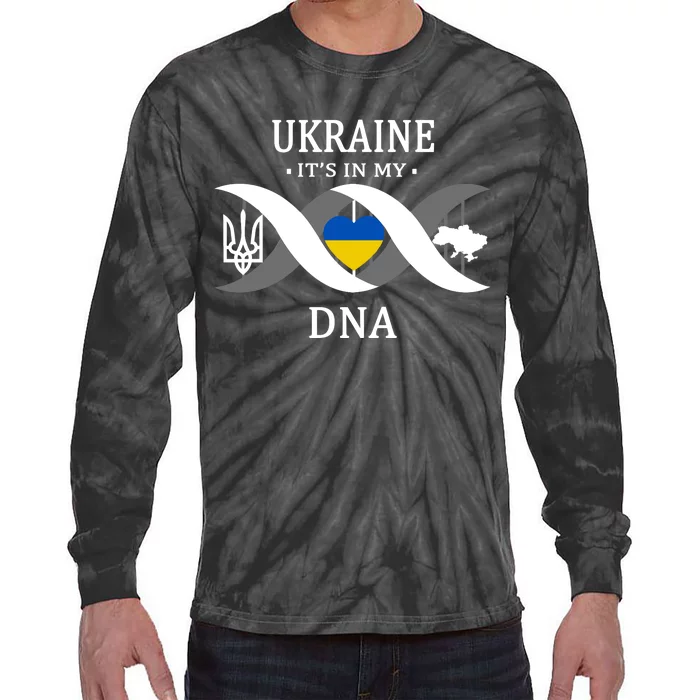 Ukraine Is In My DNA Tie-Dye Long Sleeve Shirt