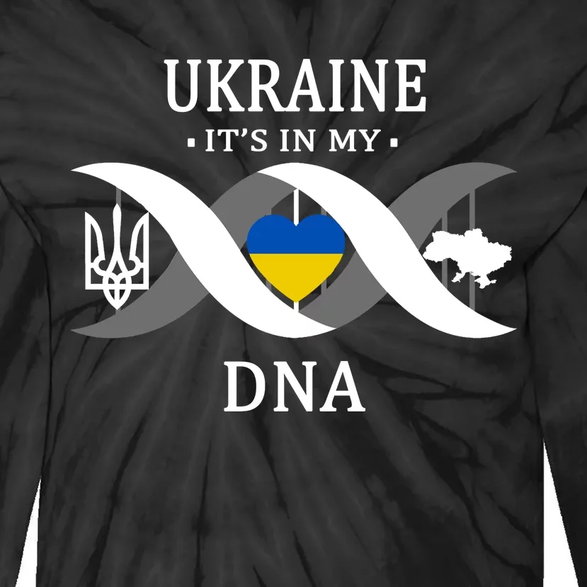 Ukraine Is In My DNA Tie-Dye Long Sleeve Shirt