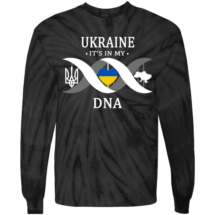 Ukraine Is In My DNA Tie-Dye Long Sleeve Shirt