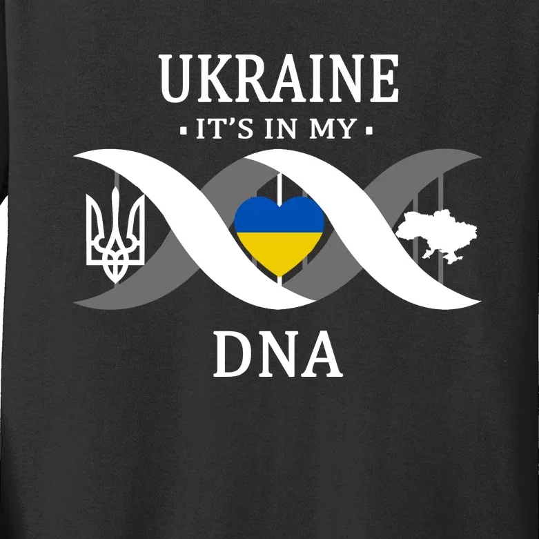 Ukraine Is In My DNA Kids Long Sleeve Shirt