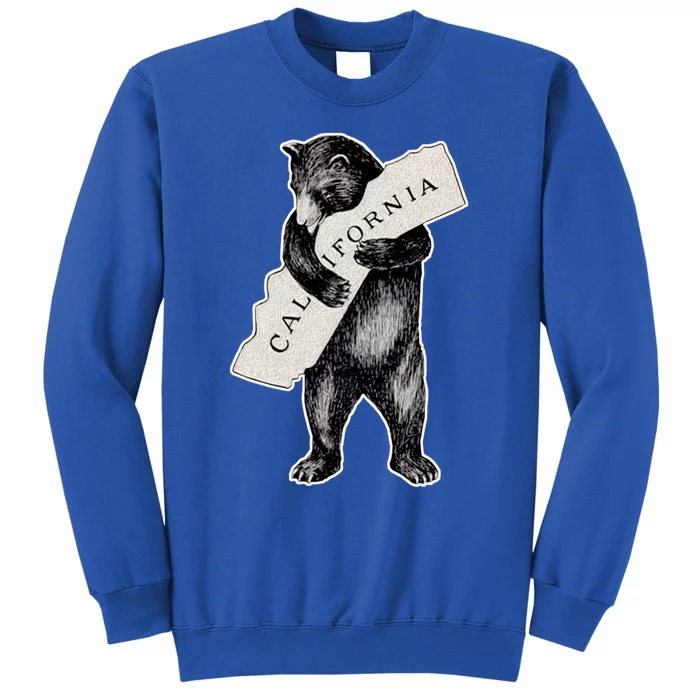 Usa I Love California Gift Artmeaningful Giftretro Vintage Cali Bear Hug Meaning Tall Sweatshirt