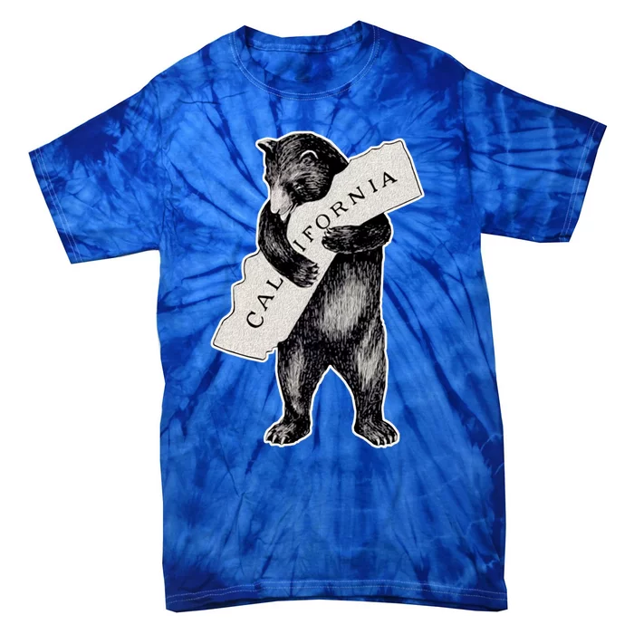 Usa I Love California Cool Gift Artmeaningful Giftretro Vintage Cali Bear Hug Co Tie-Dye T-Shirt