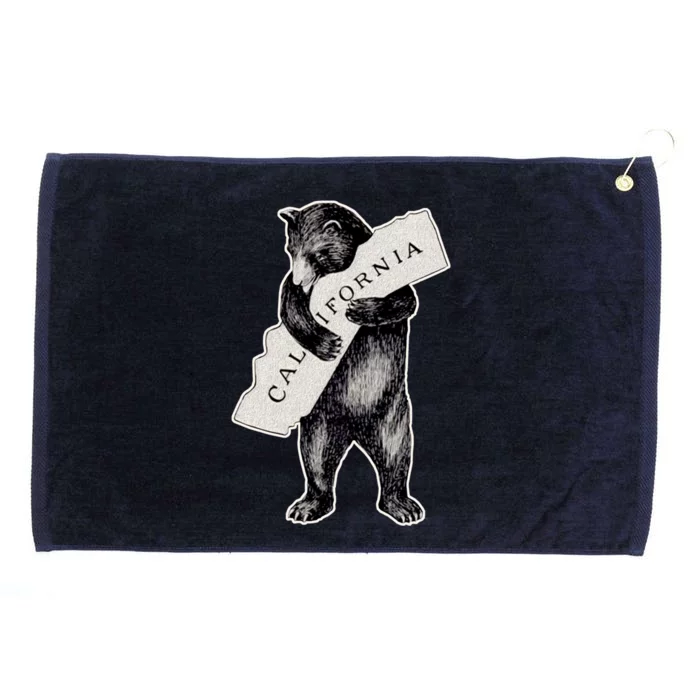 Usa I Love California Great Gift Artmeaningful Giftretro Vintage Cali Bear Hug C Grommeted Golf Towel