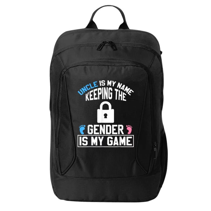 Uncle Is My Name Keeping Gender Is My Game Baby Reveal City Backpack