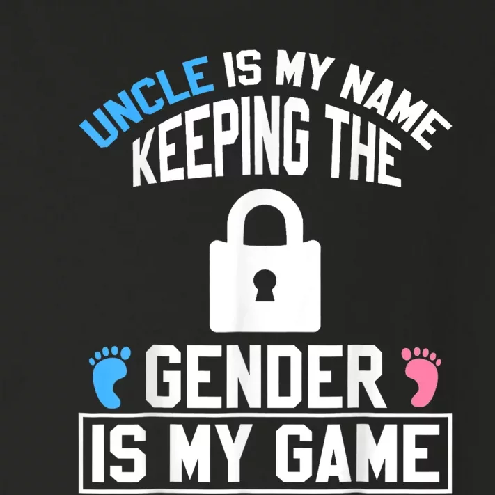 Uncle Is My Name Keeping Gender Is My Game Baby Reveal Toddler Long Sleeve Shirt