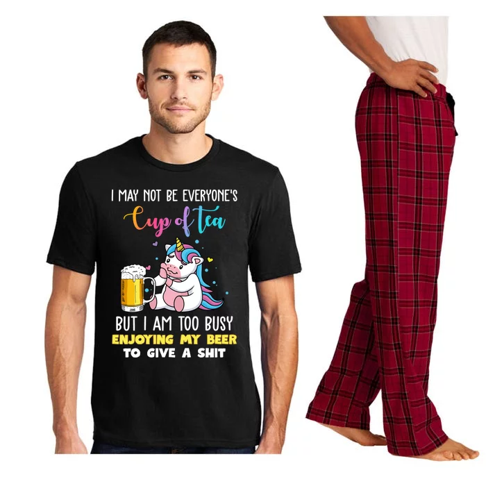 Unicorn I May Not Be Everyones Cup Of Tea Great Gift Pajama Set