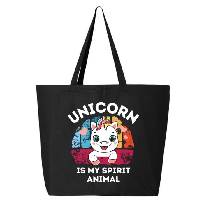 Unicorn Is My Spirit Animal Funny Unicorn Lover 25L Jumbo Tote